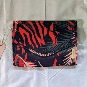 Bagsmart Travel Leaf Print Jewelry Organizer Bag NWT